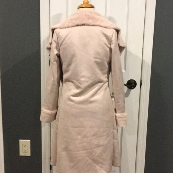 Blush Pink Faux Suede Fur coat  🎉🎉🎉 Host pick LAST ONE!! - Picture 5 of 8
